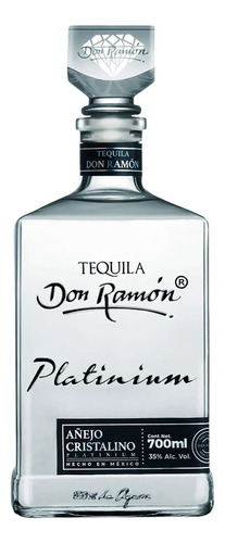 Tequila Don Ramon Añejo Cristalino Platinum Con P. 700 Ml