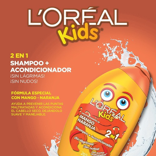 Shampoo Smothie Mango 265 Ml L'oréal Kids