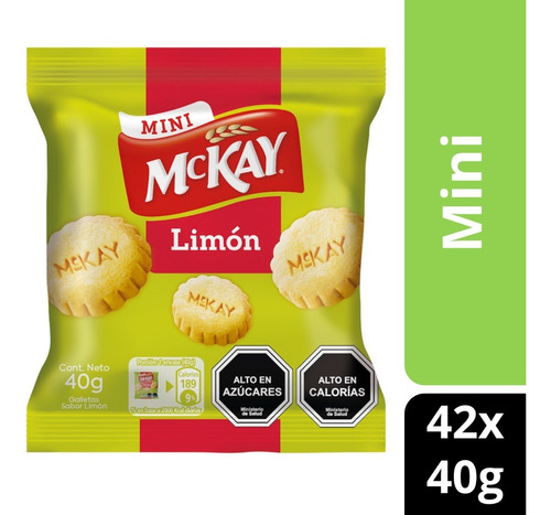 Galletas Mckay® Mini Limón 40g Pack X42