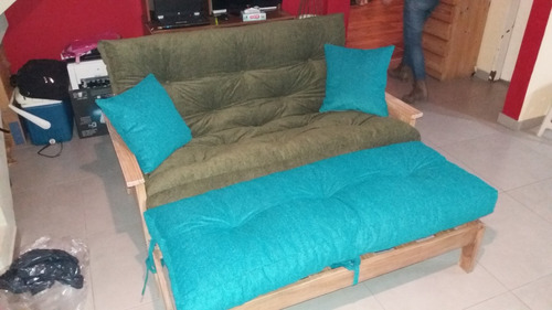 Colchon P/ Futon 2 Cpos Chenile Y Copos / Cuotas Sin Interes