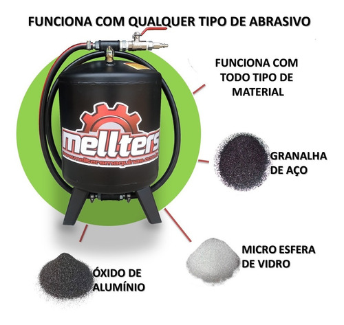 Máquina De Jato De Óxido De Alumínio Profissional
