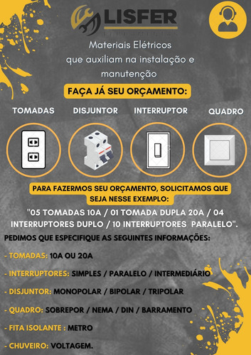 Interruptor Simples C/ 2 Tomada 2p+t 20a 4x2 Evidence - Fame