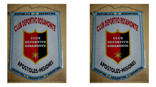 Banderin Chico 13cm Club Rosamonte Apostoles Misiones