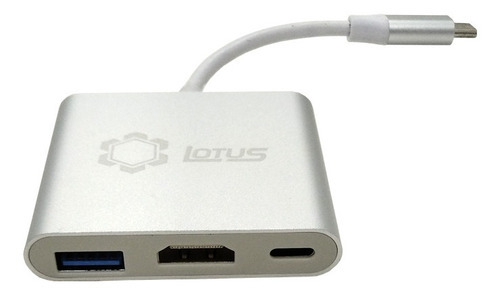 Adaptador Usb C P Notebook Com Saídas Hdmi Usb Tipo C Lt-165
