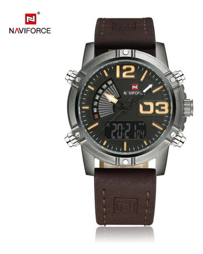 Reloj Electrónico De Cuarzo Clásico Naviforce 9095 Para Homb