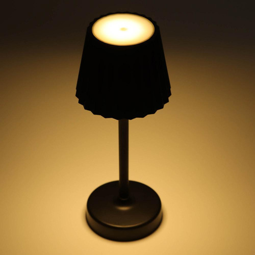 Luminária De Mesa Led Pilha E Usb 3 Tons Lyor Radiance Preta
