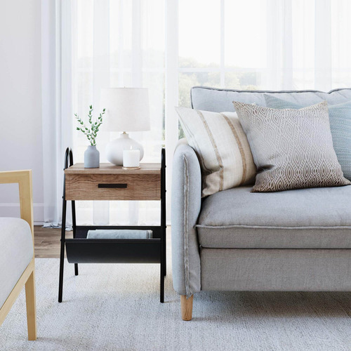 Estructura De Cama Con Plataforma De Metal Y Madera