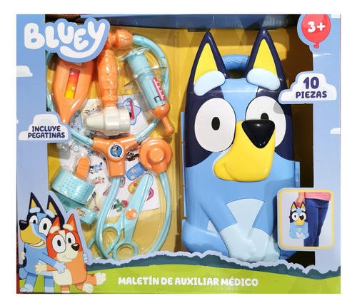 Bluey Maletin Medico Doctor/a 10 Piezas, , Inofens