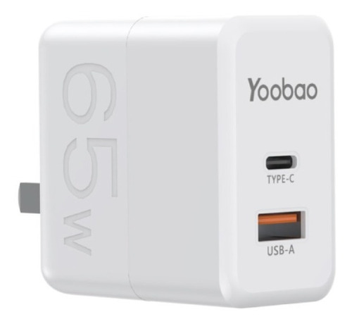 Cargador De Pared Dual 65w Super Carga Yoobao Usb A +tipo  C