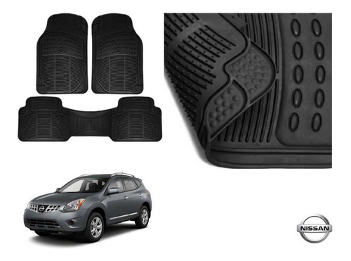 Tapetes Uso Rudo Nissan Rogue 2008 Rubber Black Original