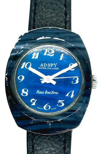 Reloj Vintage Adspy Suizo Cuerda Años 70s No Timex Citizen 