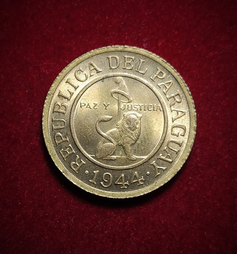 Moneda 50 Céntimos Paraguay 1944 Km 24 (Usado)