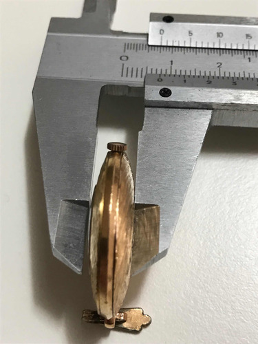 Reloj Colgante Tressa Suizo 17 Jewels Cuerda Bañado Oro 18k (Usado)
