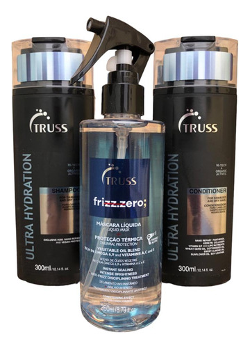 Truss Ultra Hydration Shampoo Condi 300ml + Frizz Zero 260ml