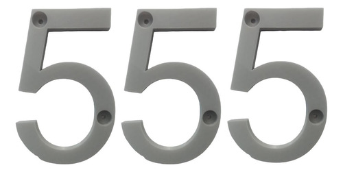 3d Números Para Departamentos, Mxdgu-555, Número 555,  17.7c