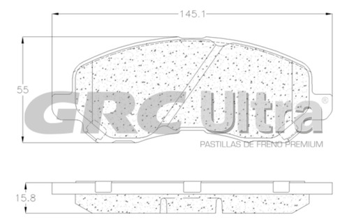 Balatas Delanteras Para Baic X65 15- Grc Ultra