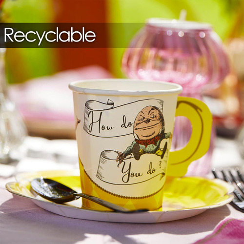 Juego De 12 Tazas Y Platillos De Alicia Para Fiesta De Té