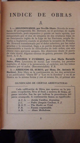Imagen 5 de 8 de Indice Moral De Autores Y Libros Extracto Libros Prohibidos
