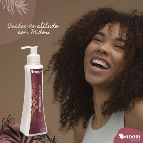 Kit 2 Ativador De Cachos Creme Sem Enxague 250ml Cada Midori