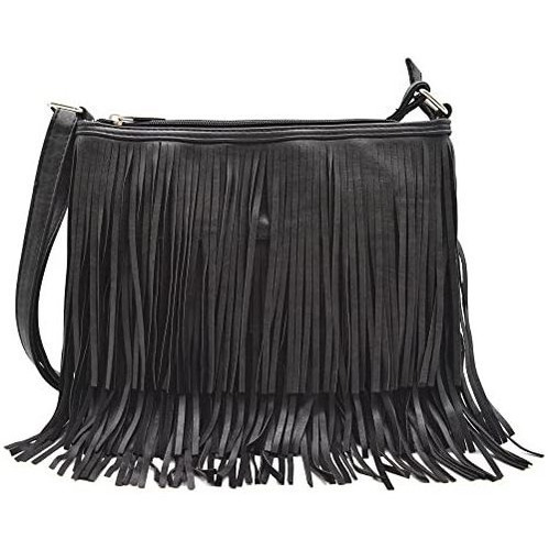 Western Cowgirl Estilo Fringe Cruz Bolsas De Cuerpo 7wprr