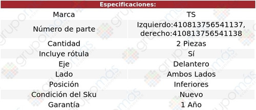 Par Horquillas Inferiores Delanteras Ts Fiat Strada 07 A 11