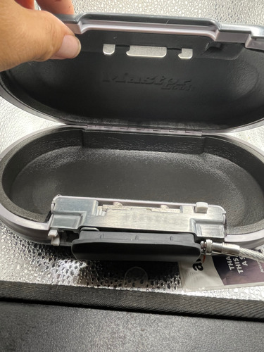 Caja Seguridad Amazon Caja Abierta Con Clave Master Lock Azul Oscuro