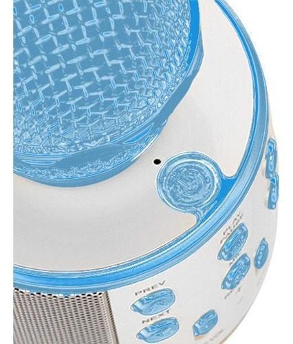 Wster Ws-858 - Altavoz y micrófono Bluetooth para karaoke, color azul