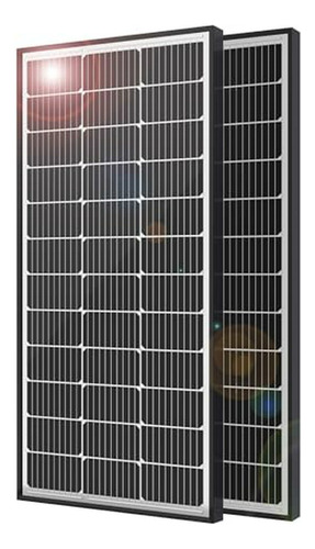 Panel Solar De 200 Vatios Y 12 Voltios, 2 Paquetes De Panele
