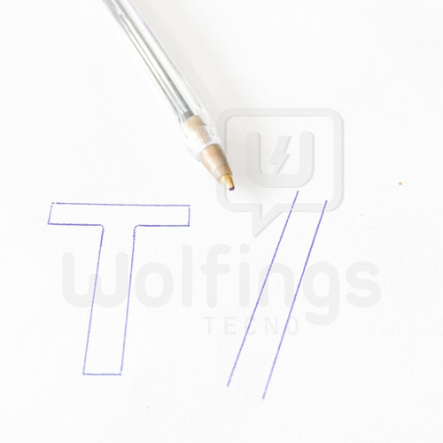 Caja X50 Lapicera Birome Tinta Azul Cristal Pen Punta Fina