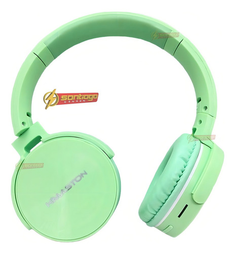 Fone De Ouvido Bluetooth Sem Fio Feminino Rosa 10h Cor Verde