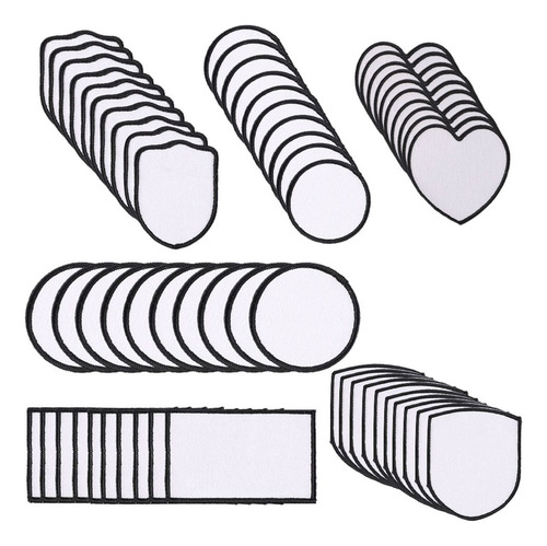 Patches De Sublimação Em Branco, Tecido, Adesivo Térmico, 6