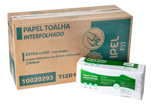Imagen 4 de 4 de Toalla De Papel Interfoliada 2000 Hojas