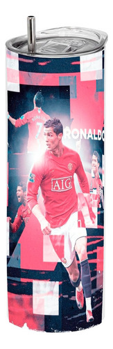 Termo Skinny Café 20 Oz Cristiano Ronaldo Manchester #56