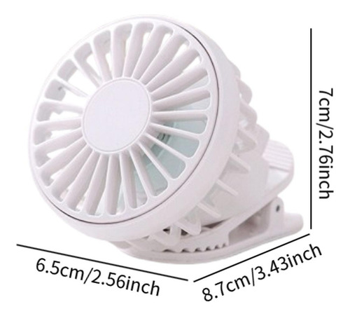 Clip En Ventilador Personal 3 Velocidades Velocidad De