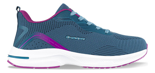 Imagen 2 de 8 de Tenis Pulmi Azul-fuc Para Mujer Croydon