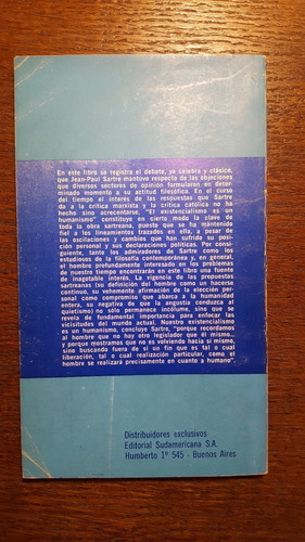 Jean Paul Sartre - El Existencialismo Es Un Humanismo (Usado)