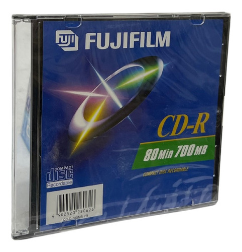 Paq 10 Pzas Cd-r Fuji 80 Min 700 Mb