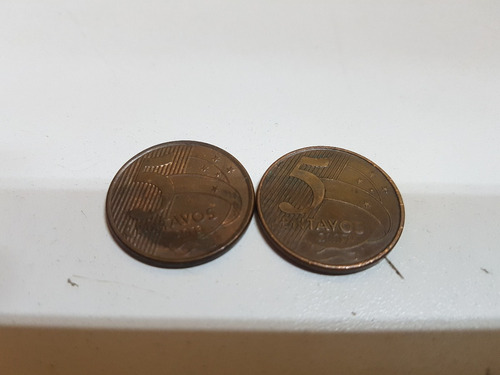 Monedas Brasil Antigua 5 Centavos 