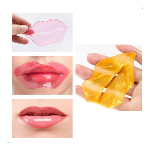Máscara Hidratante Labial Com Colágeno 10 Unidades Promo