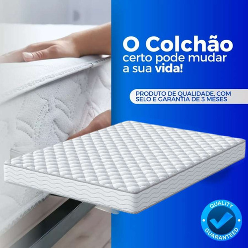 Colchão De Casal D33 Espuma 1,38x1,88x0,12 Macio