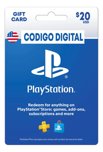 Tarjeta Psn 20usd Region Usa