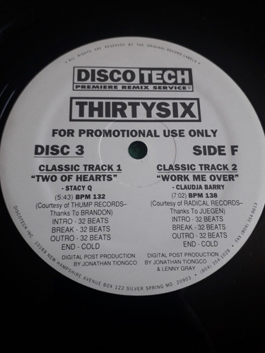 Imagen 4 de 10 de Especial De Tres Discos En Vinil Para Djs Colecionistas