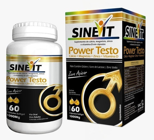 Complejo vitamínico Testo Power, 60 cápsulas, 1000 mg, sin sabor, sin sabor