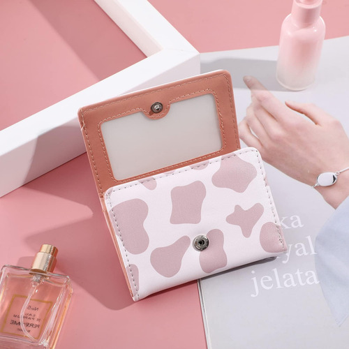 Adorable Cartera Con Estampado De Vaca De Fresa Para Niñas,