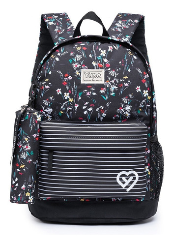 Mochila Feminina Escolar + Estojo Resistente Juvenil Grande