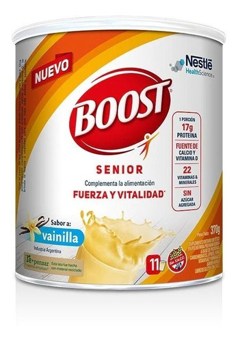 Boost Suplemento Nutricional Vainilla Lata De 370gr