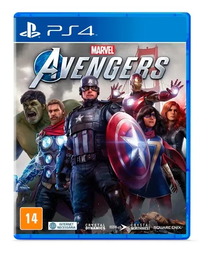 Jogo Marvel Avengers Ps4 Mídia Física Original Frete Grátis