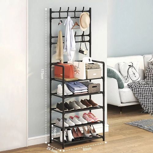 Organizador Para Ropa Zapato Perchero Zapatera 5 Nivele 60cm