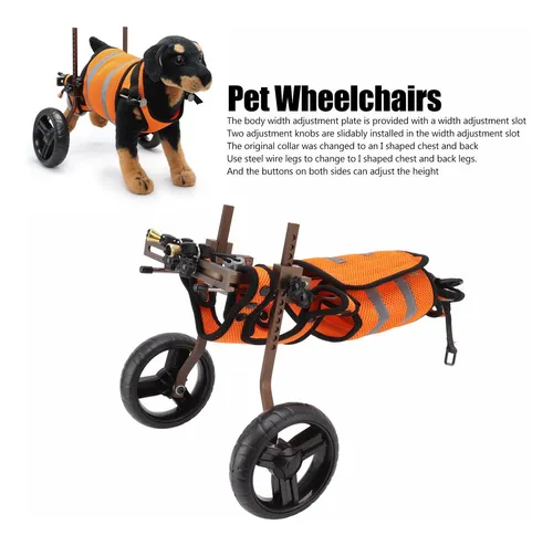 Silla De Ruedas Ajustable Para Perros Pet S Portátil De Alea