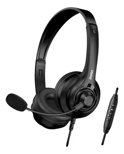 Fone De Ouvido Mic Genius Hs-235u Ai Usb A+c Preto
